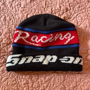 Vintage Snap-on Racing Black and Red Beanie